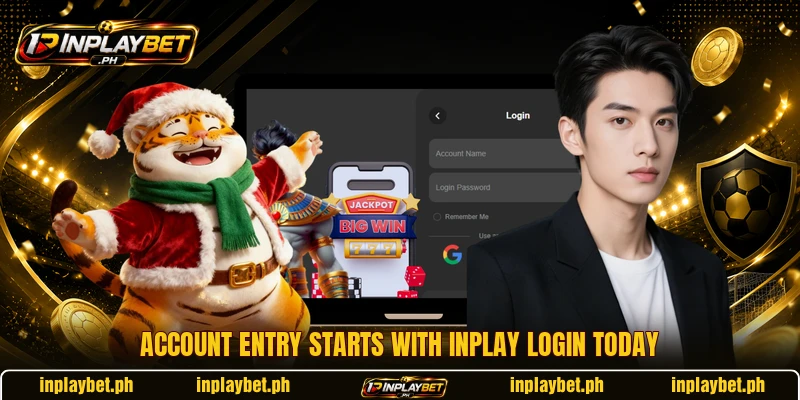 Account entry starts with inplay login today