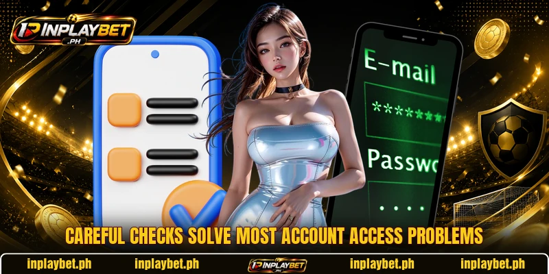 Careful checks solve most account access problems