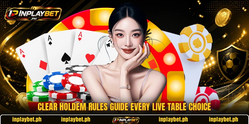 Clear holdem rules guide every live table choice
