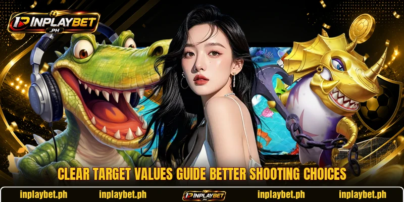 Clear target values guide better shooting choices Clear target values guide better shooting choices