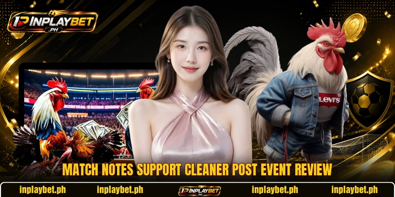 Match notes support cleaner post event review