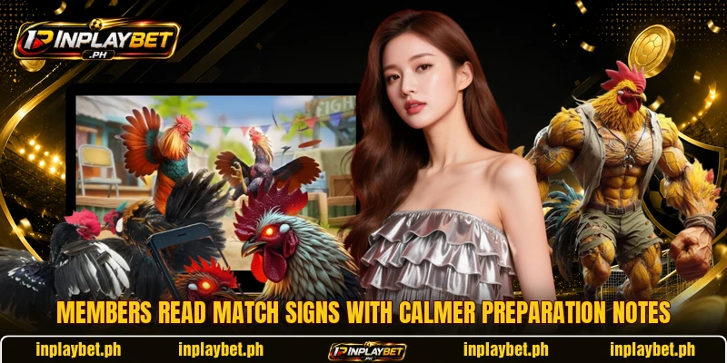 Members read match signs with calmer preparation notes Members read match signs with calmer preparation notes