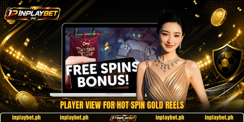 Player view for Hot Spin Gold reels