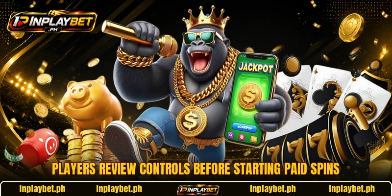 Players review controls before starting paid spins Players review controls before starting paid spins