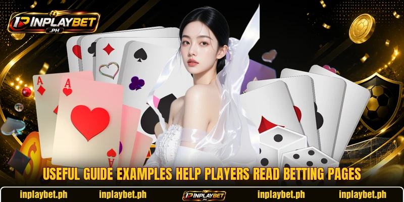 Useful guide examples help players read betting pages Useful guide examples help players read betting pages